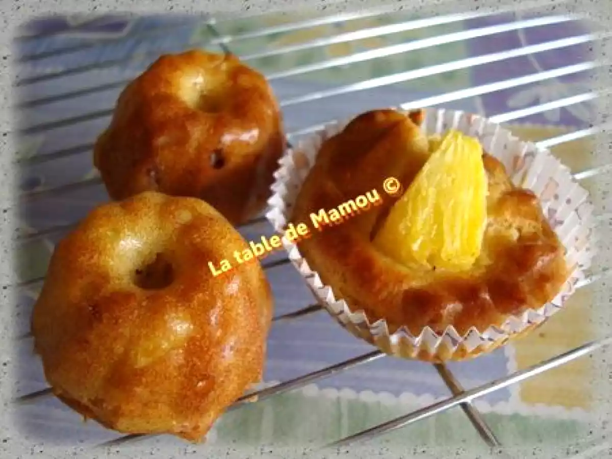 Muffins à l'ananas et au jambon cru