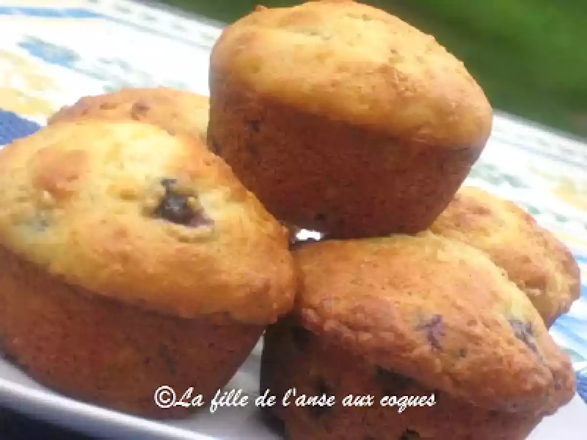MUFFINS À L'AVOINE, AUX BLEUETS ET À LA NOIX DE COCO