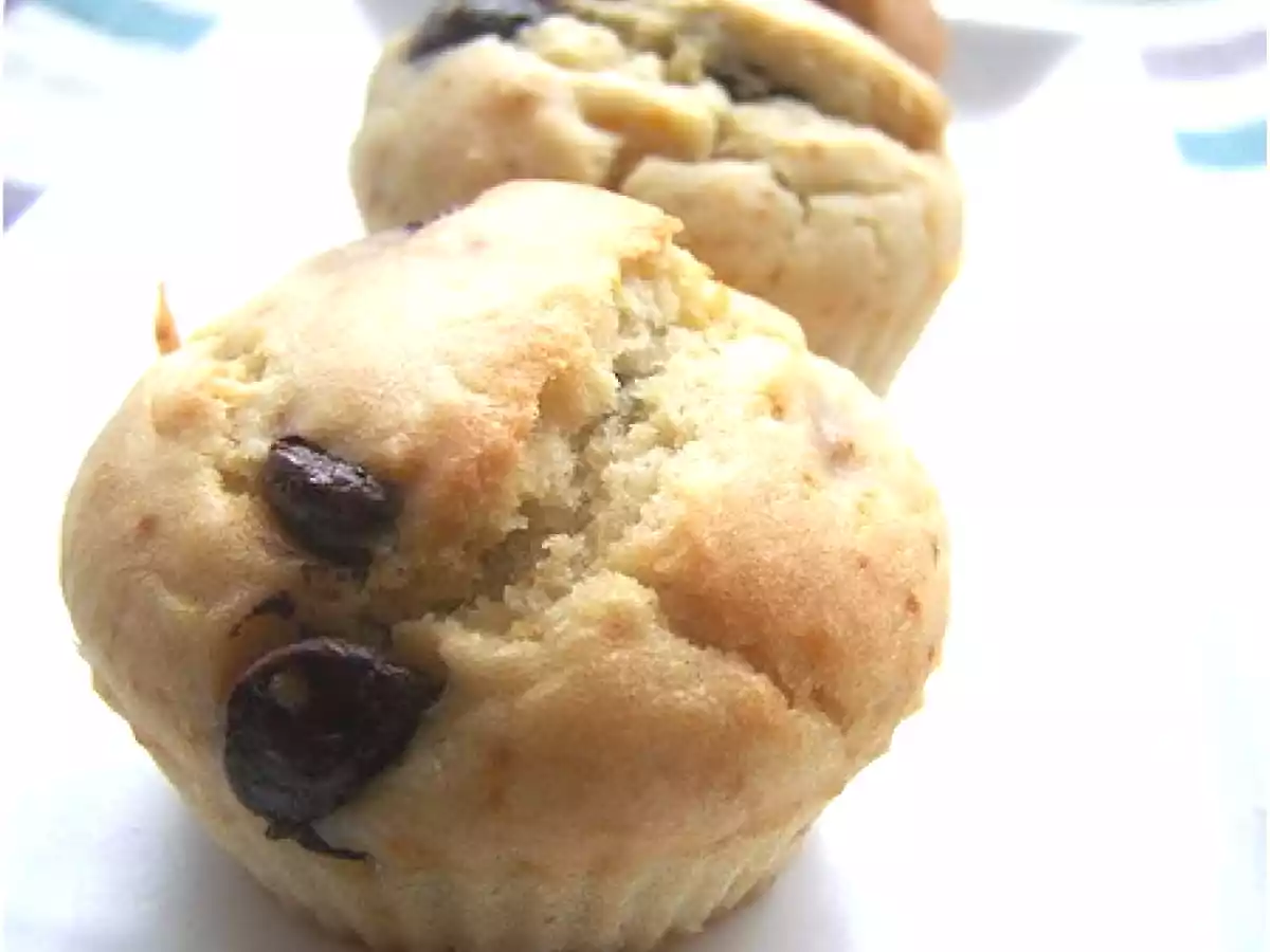 Muffins à l'orange et au chocolat (sans oeufs)