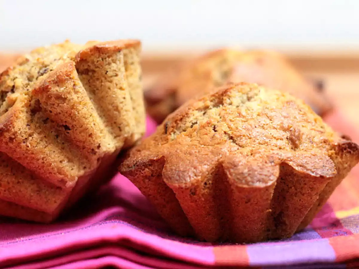 Muffins à la carotte & aux noisettes, parfumés à la cannelle