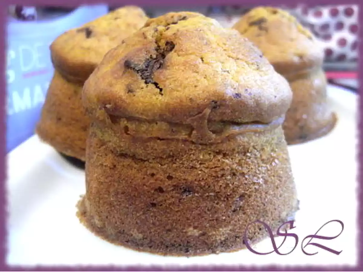 Muffins à la citrouille et aux pépites de chocolat
