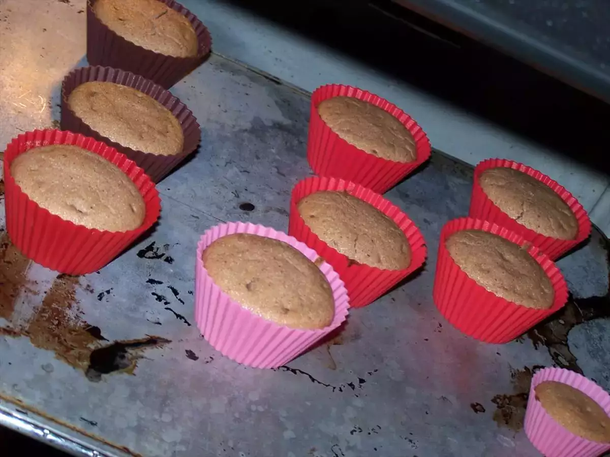 Muffins à la confiture de fraise et de rhubarbe - photo 4
