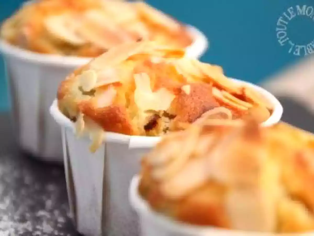 Muffins à la rhubarbe et aux amandes - photo 2