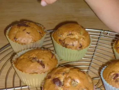 Muffins allégés banane/chocolat