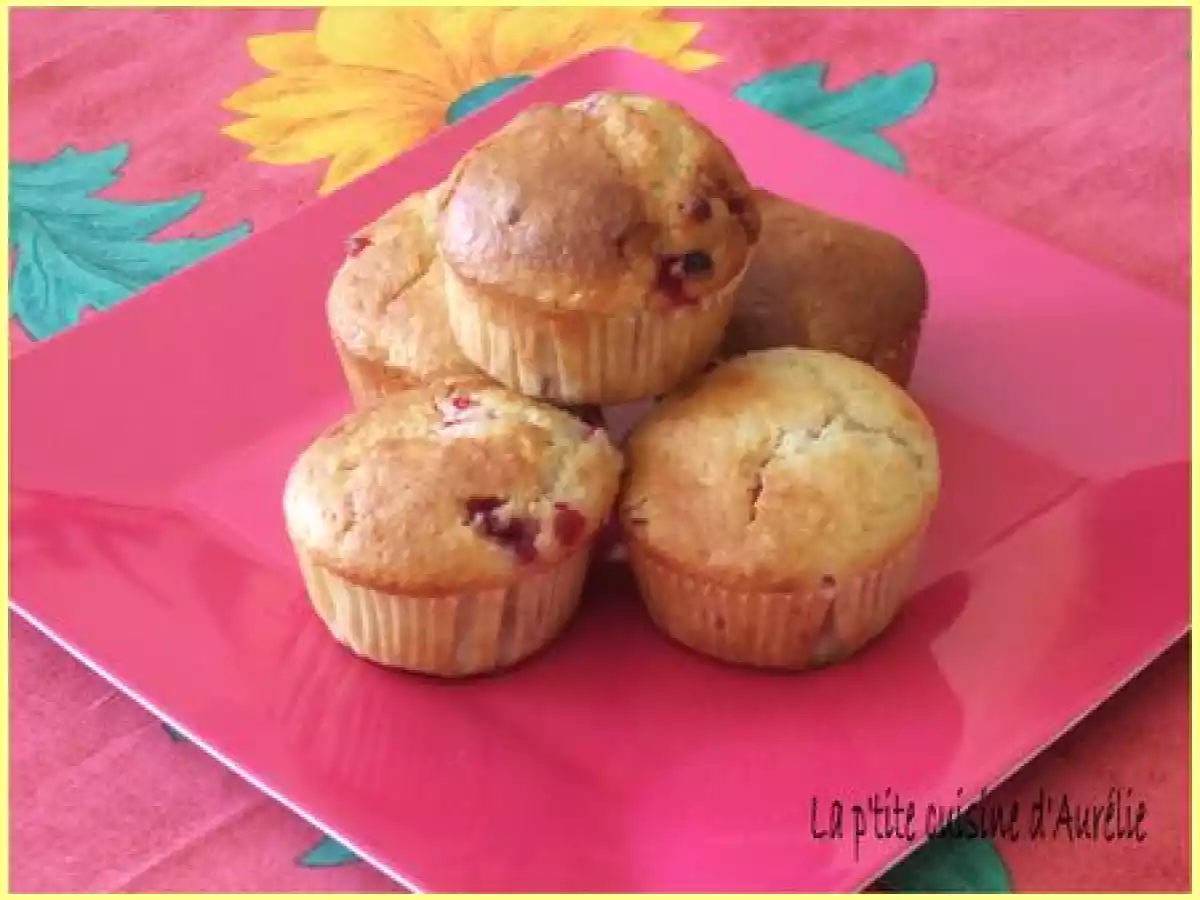 Muffins amandes - airelles