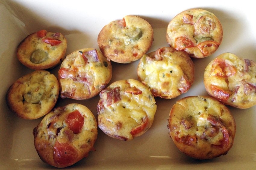 Muffins apéritif façon pizza Recette Ptitchef
