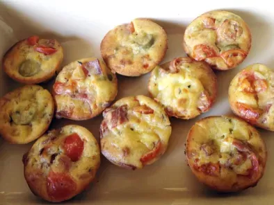 Muffins apéritif façon pizza - Recette Ptitchef