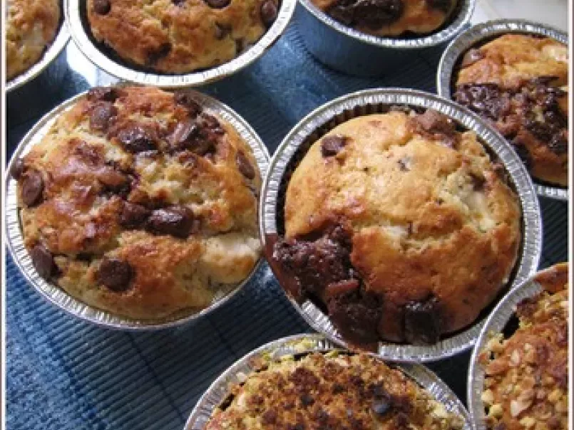 Muffins au blé complet et aux 3 chocolats, photo 1