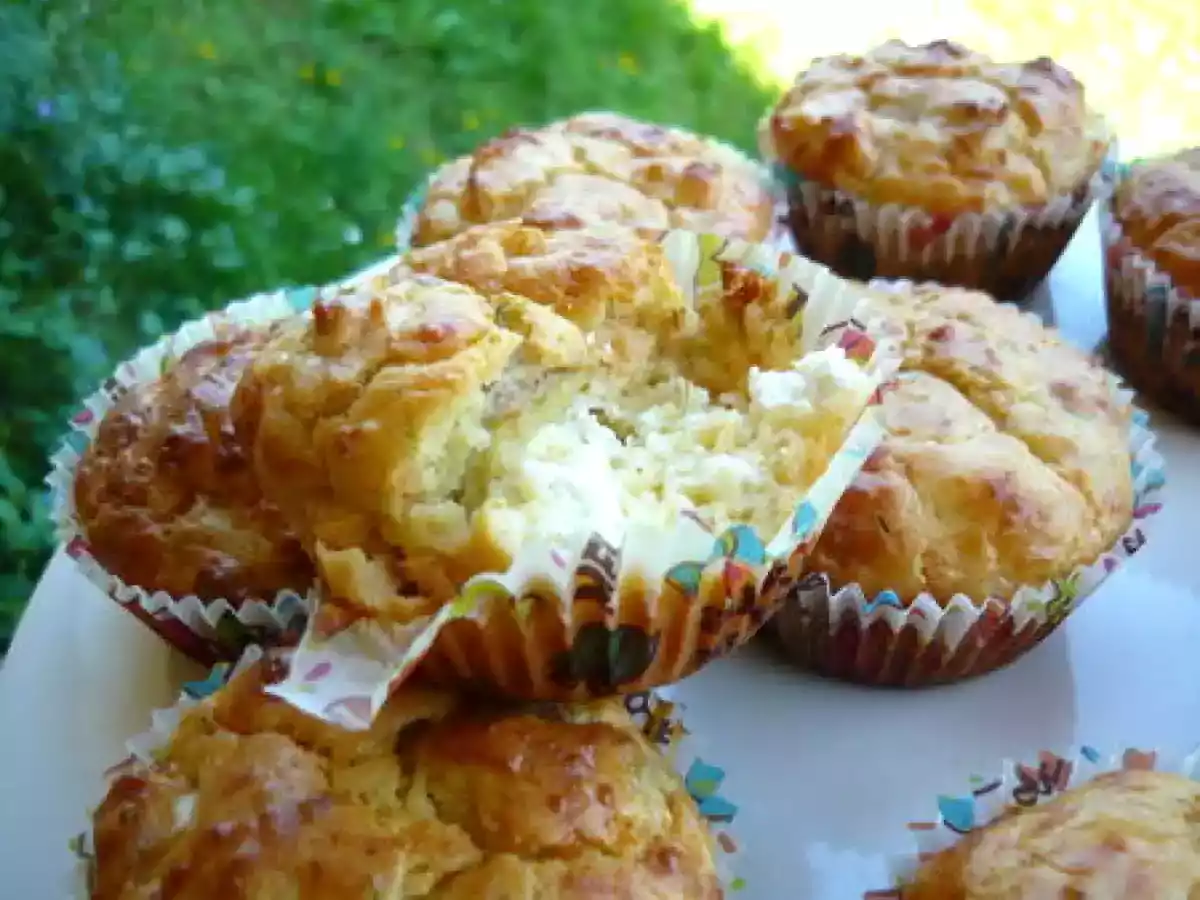 Muffins au chèvre et saumon fumé