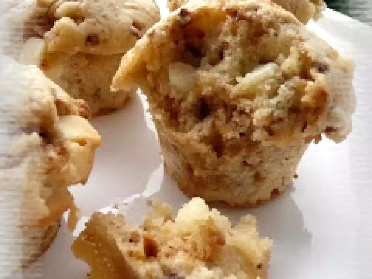 Muffins au chocolat blanc & aux pépites de nougatine