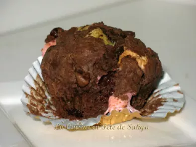 Muffins au Chocolat et aux Guimauves ( Marshmallows ) - photo 4