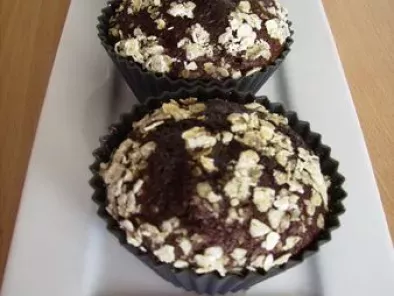 Muffins au chocolat et flocons d'avoine