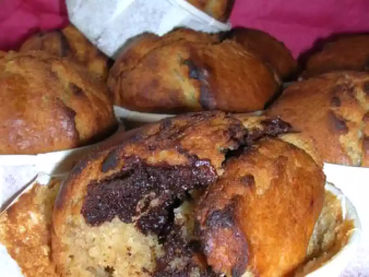 Muffins au coeur de ganache.
