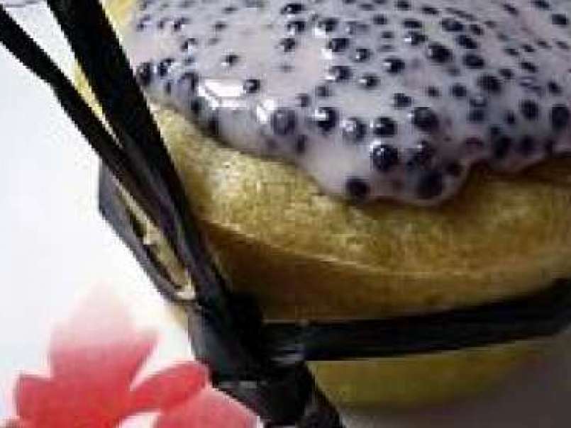 Muffins au coeur de tarama et sa crème aux oeufs de lompe, photo 1