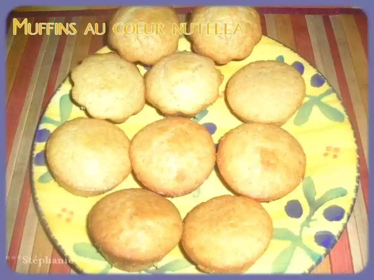 Muffins au coeur nutella