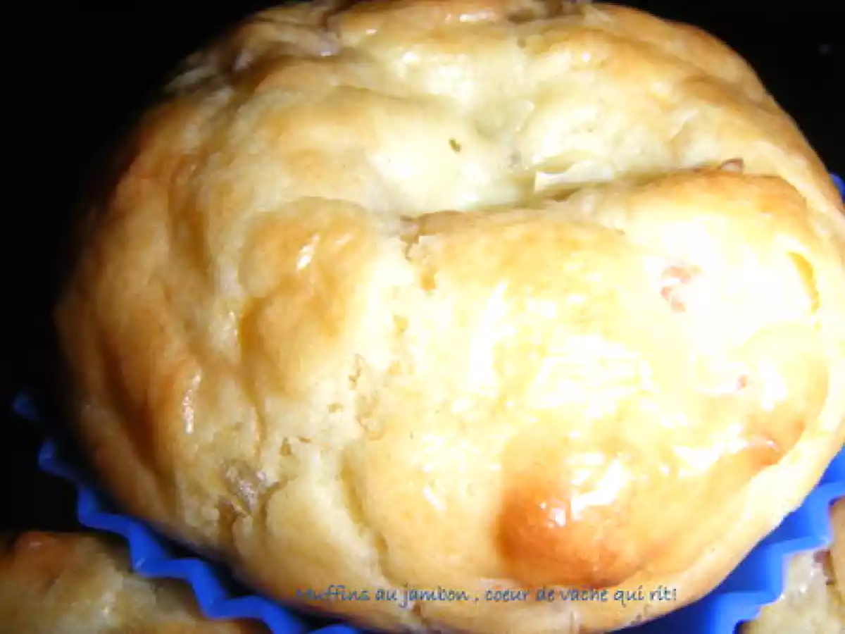 Muffins au jambon, coeur de vache qui rit!