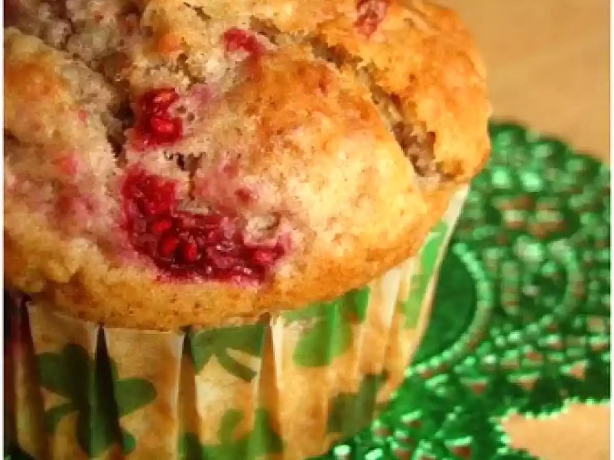 Muffins au levain et aux framboises (de la St Patrick ...)