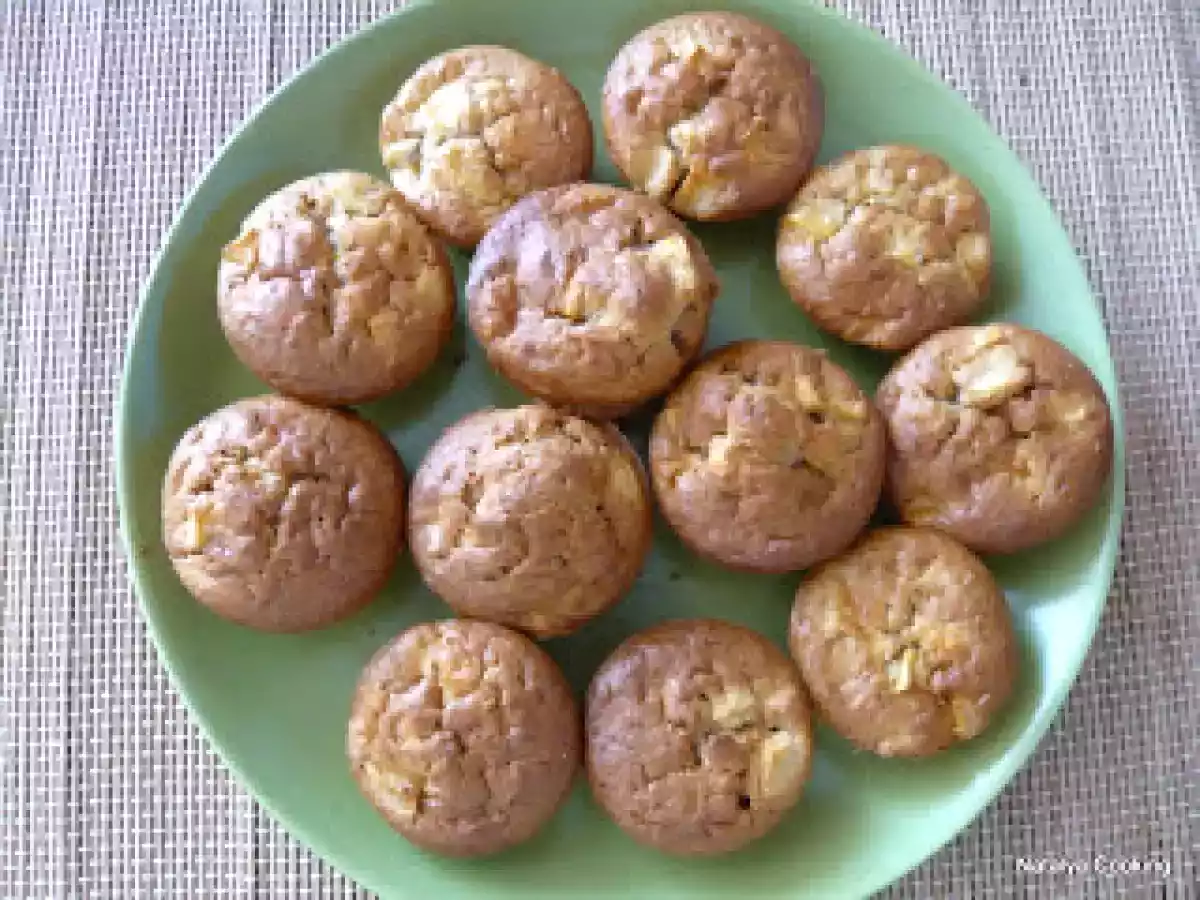 Muffins au mascarpone, aux pommes et à la cannelle