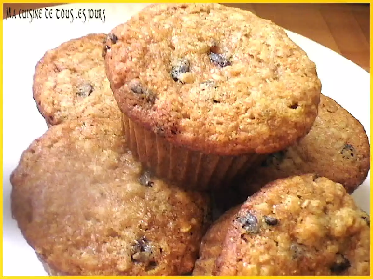 Muffins au miel, à l'avoine et aux raisins - photo 2