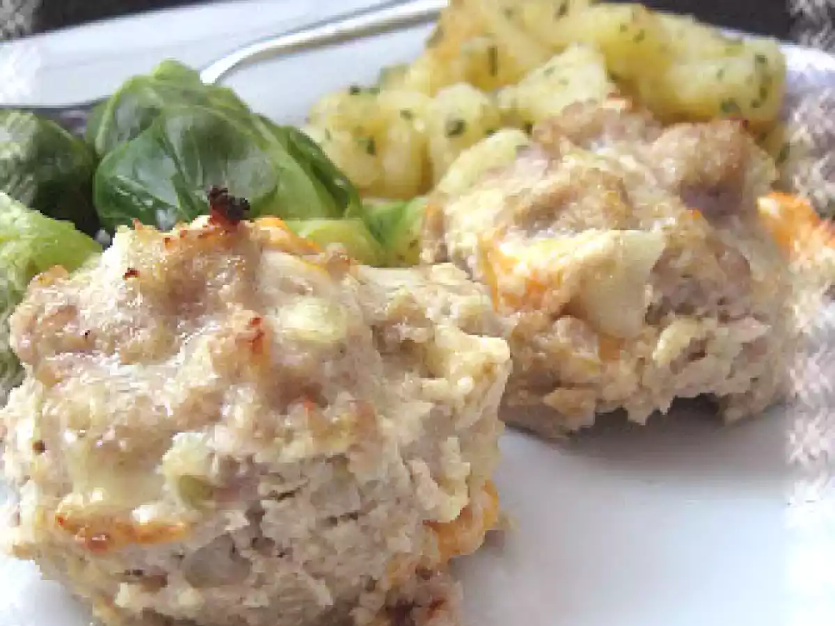 Muffins au porc et au fromage