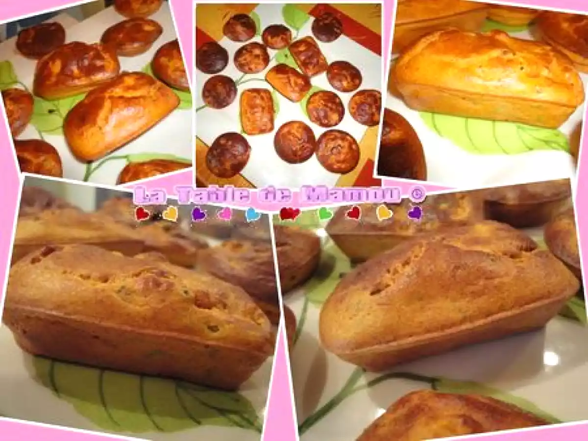 Muffins au saumon, petits pois et carottes