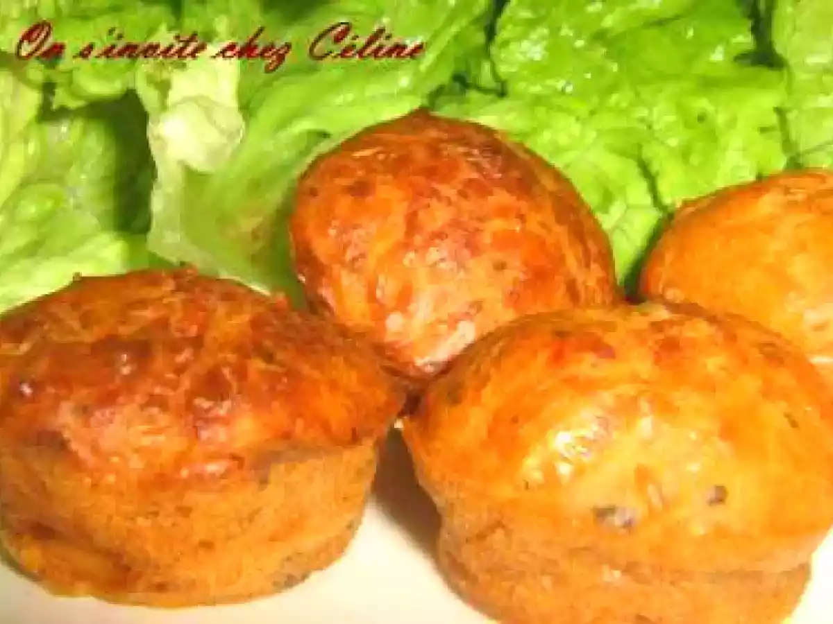 Muffins au thon et à la purée de tomates