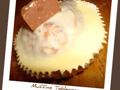Muffins au toblerone, nappage chocolat blanc. - photo 2