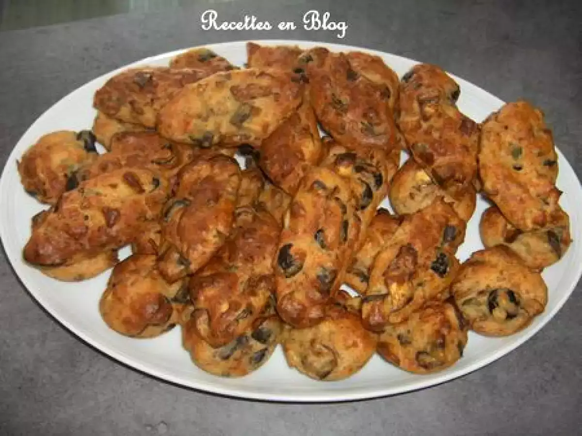 MUFFINS AUBERGINE SAUMON TOMATE ET OLIVE NOIRE - photo 2