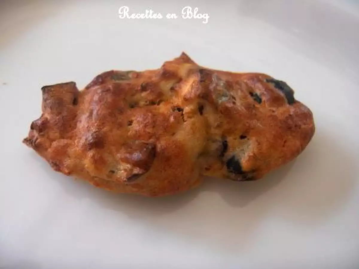 MUFFINS AUBERGINE SAUMON TOMATE ET OLIVE NOIRE - photo 3