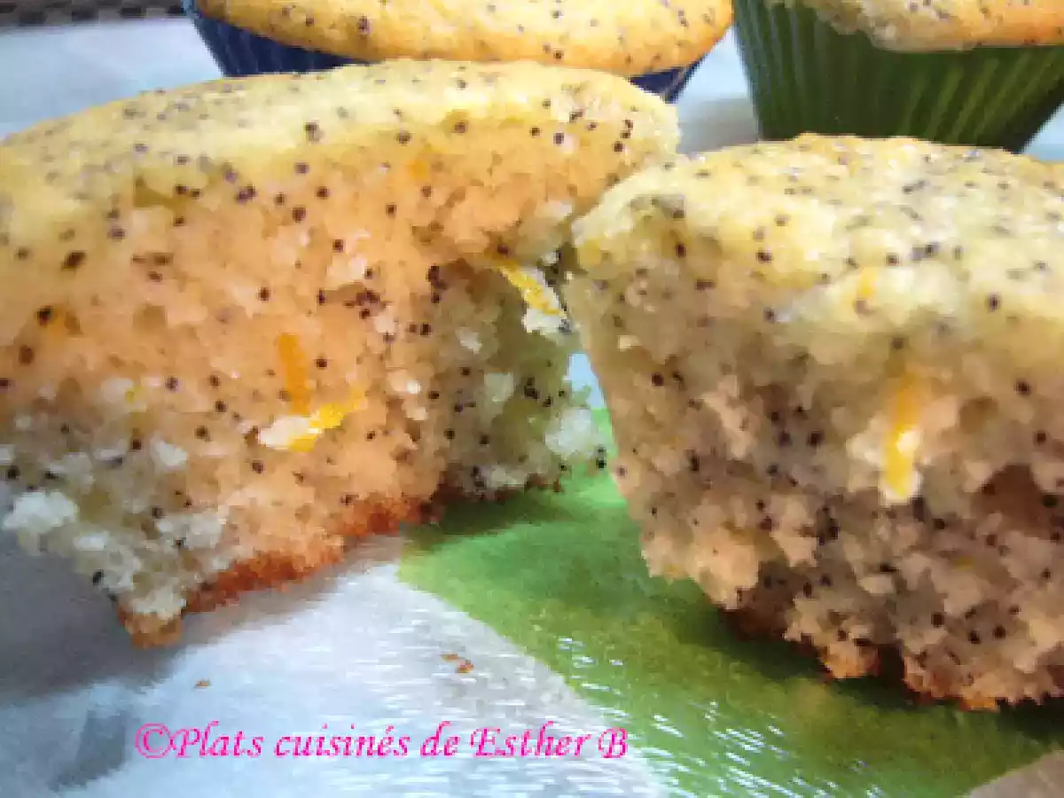 Muffins aux agrumes et aux graines de pavot