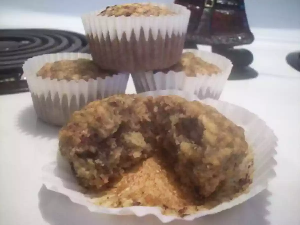 Muffins aux bananes, à l'érable et aux noix SANS GLUTEN