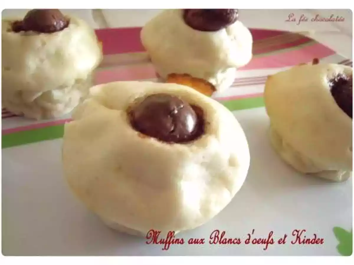Muffins aux Blancs d'Oeufs et Kinder - photo 2