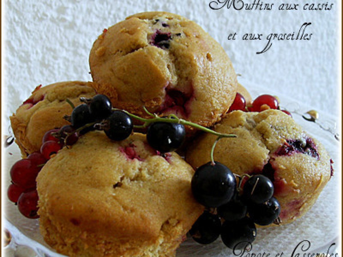 Muffins Aux Cassis Et Aux Groseilles Recette Ptitchef