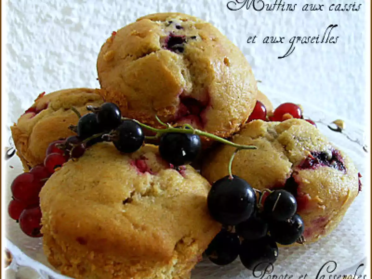 Muffins aux cassis et aux groseilles - photo 2