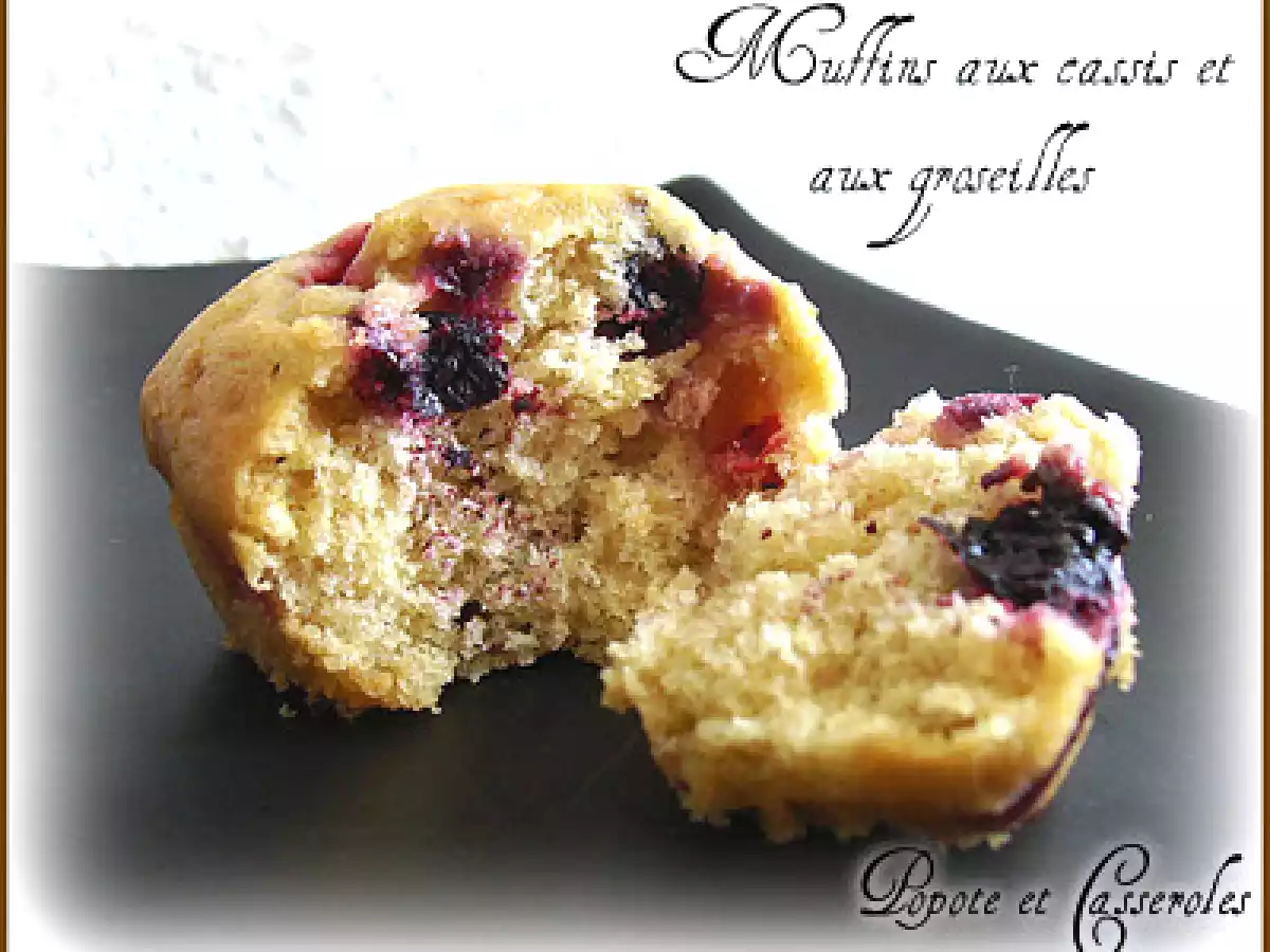 Muffins aux cassis et aux groseilles - photo 3
