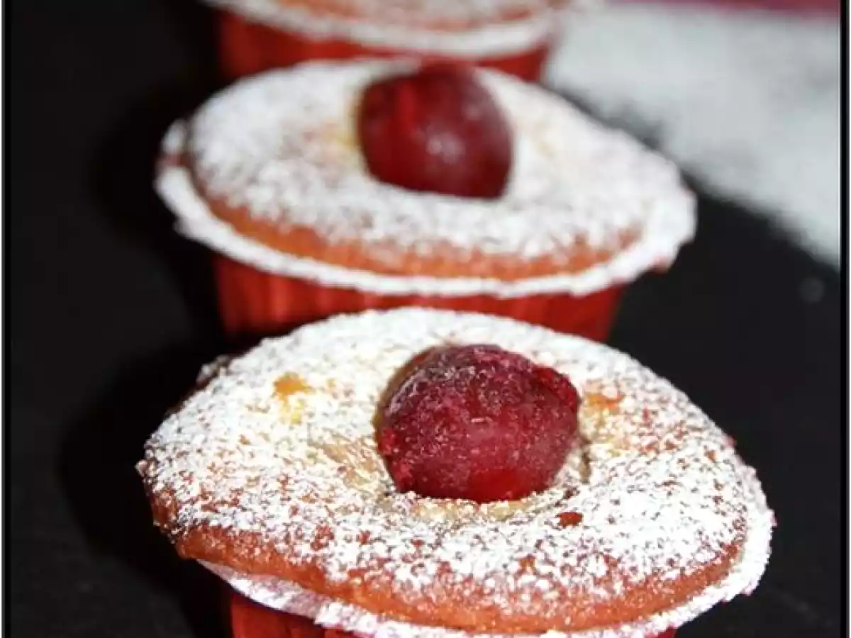 Muffins aux cerises griottes