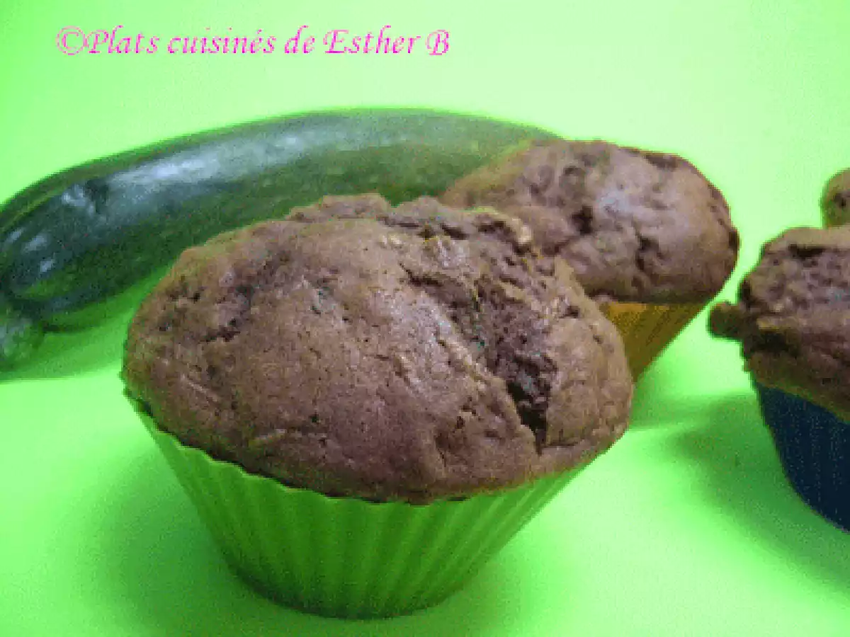 Muffins aux courgettes et au chocolat
