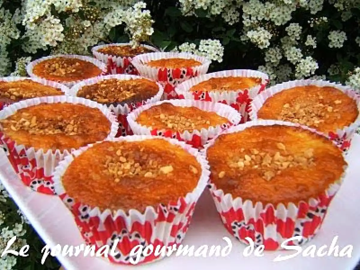 Muffins aux cranberries séchées et amande amère