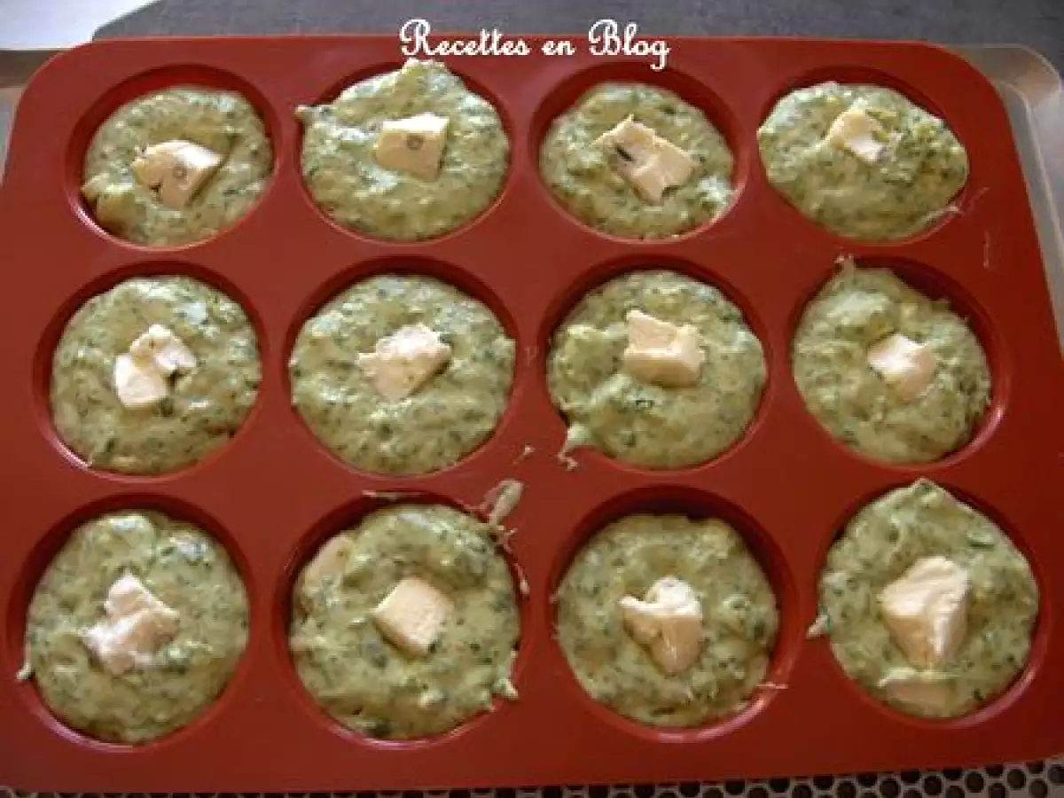 MUFFINS AUX FANES DE RADIS, GORGONZOLA AU MASCARPONE - photo 3