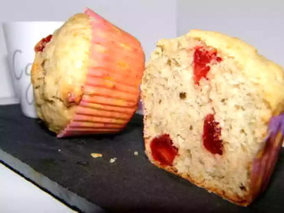 Muffins aux fraises sechées - photo 2