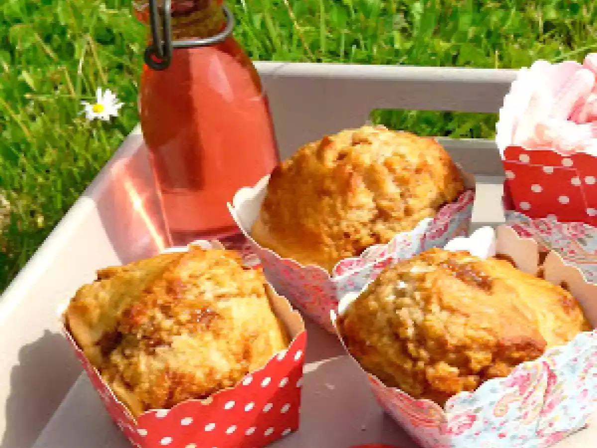 Muffins aux framboises à la farine complète