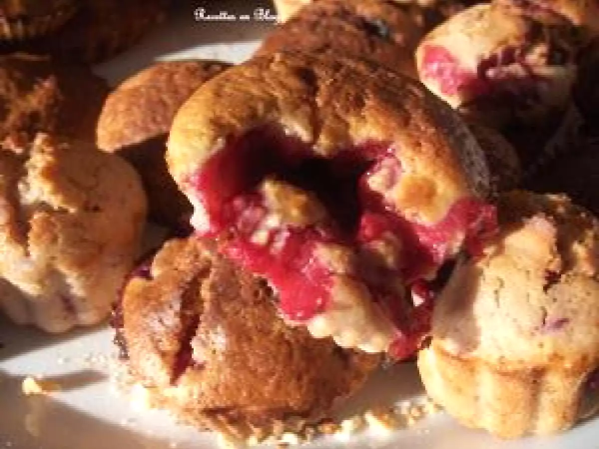 MUFFINS AUX FRAMBOISES ET AMANDES