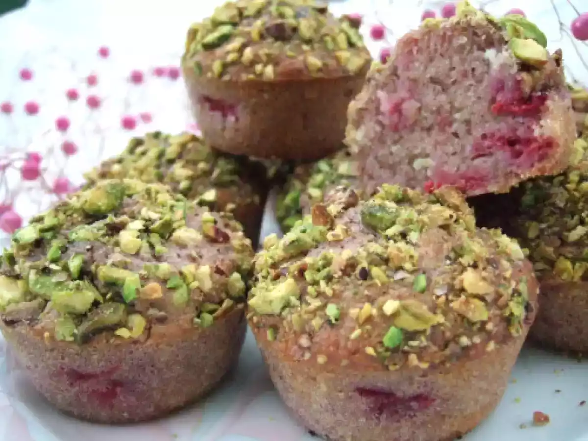 Muffins aux framboises, pistaches et chocolat blanc - photo 3