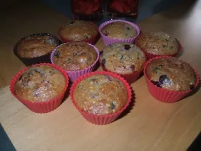 Muffins aux fruits rouges et flocons d'avoine - photo 2
