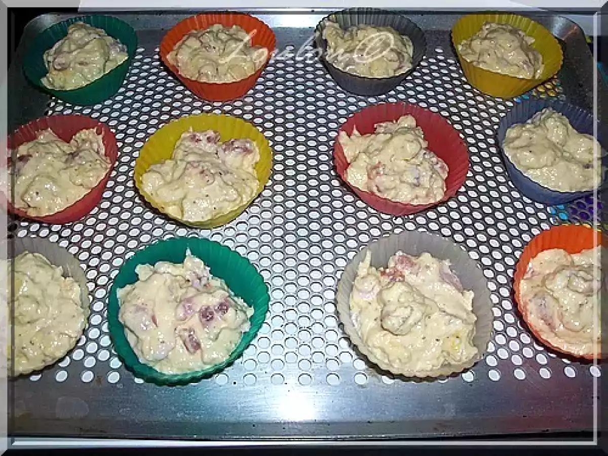 muffins aux lardons et au comté