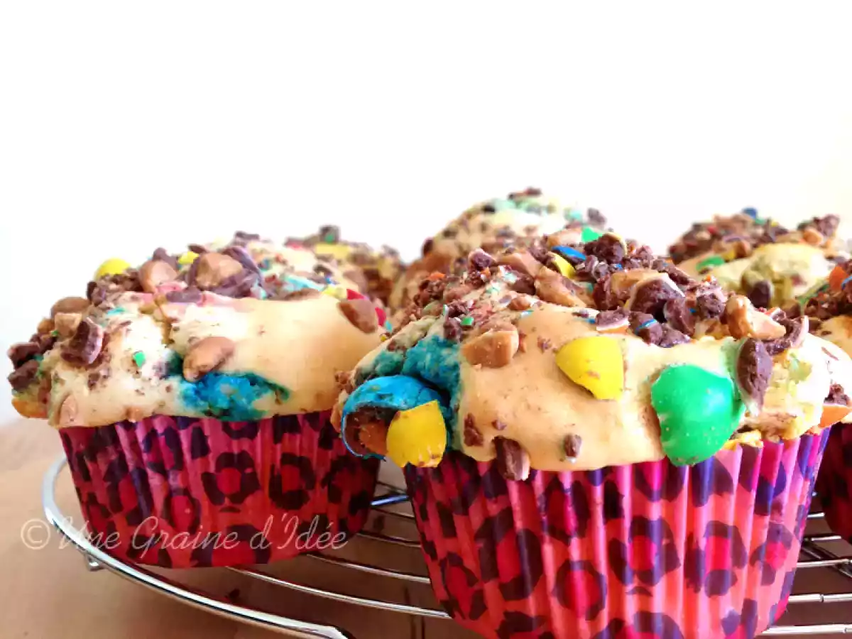 Muffins aux M&M's