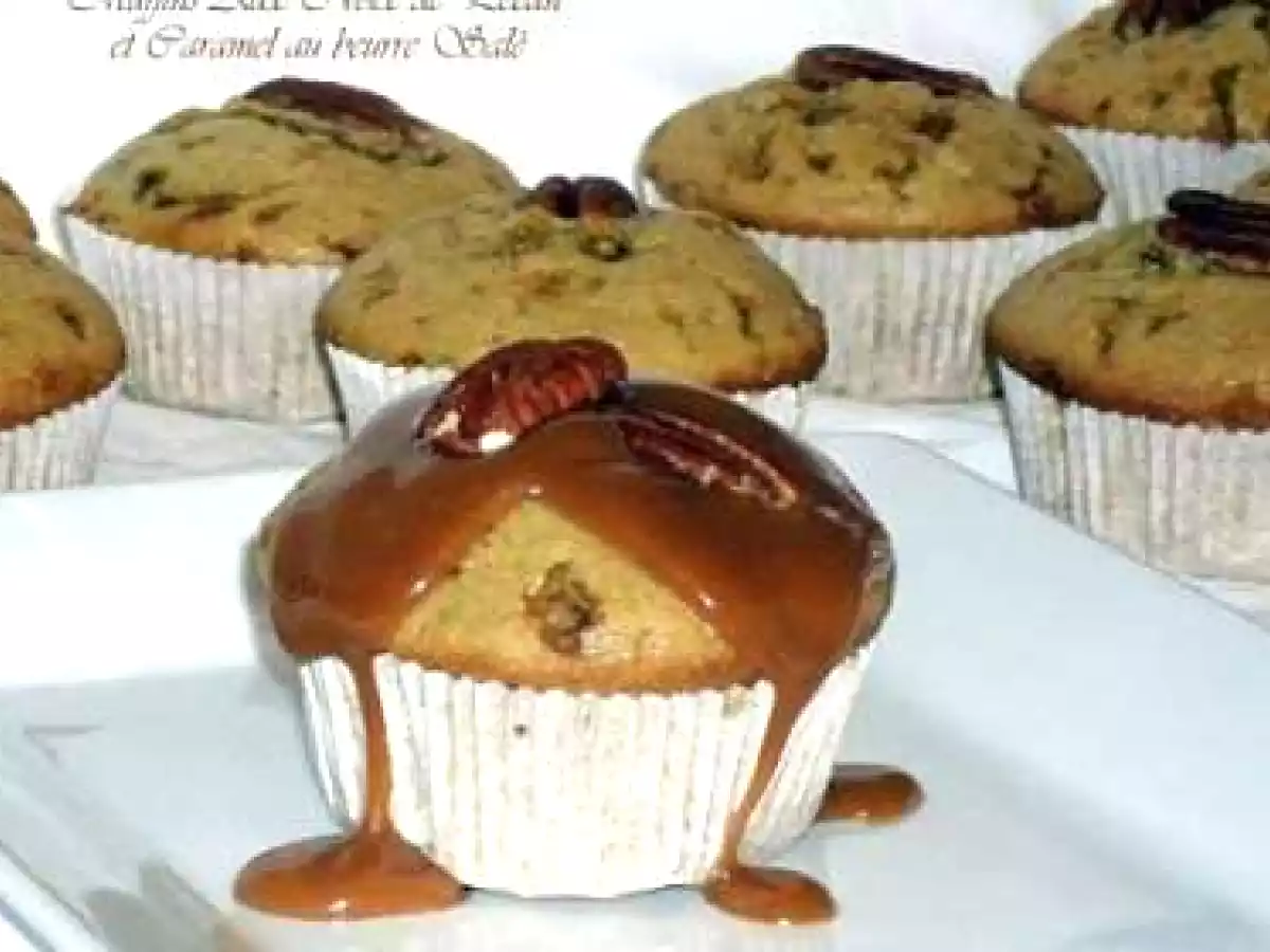 MUFFINS AUX NOIX DE PECAN ET AUX CARAMELS DE BEURRE SALE