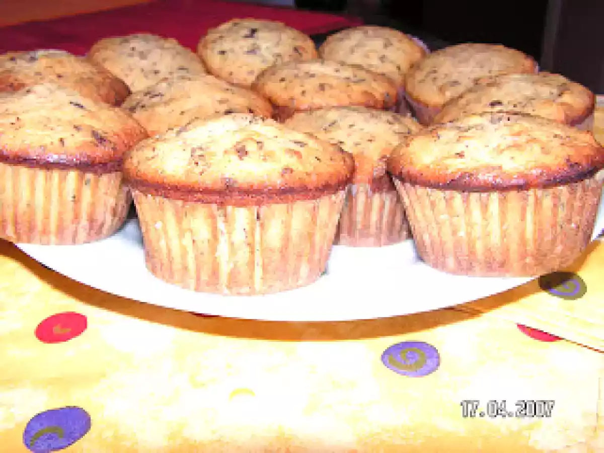 Muffins aux pacanes et chocolat