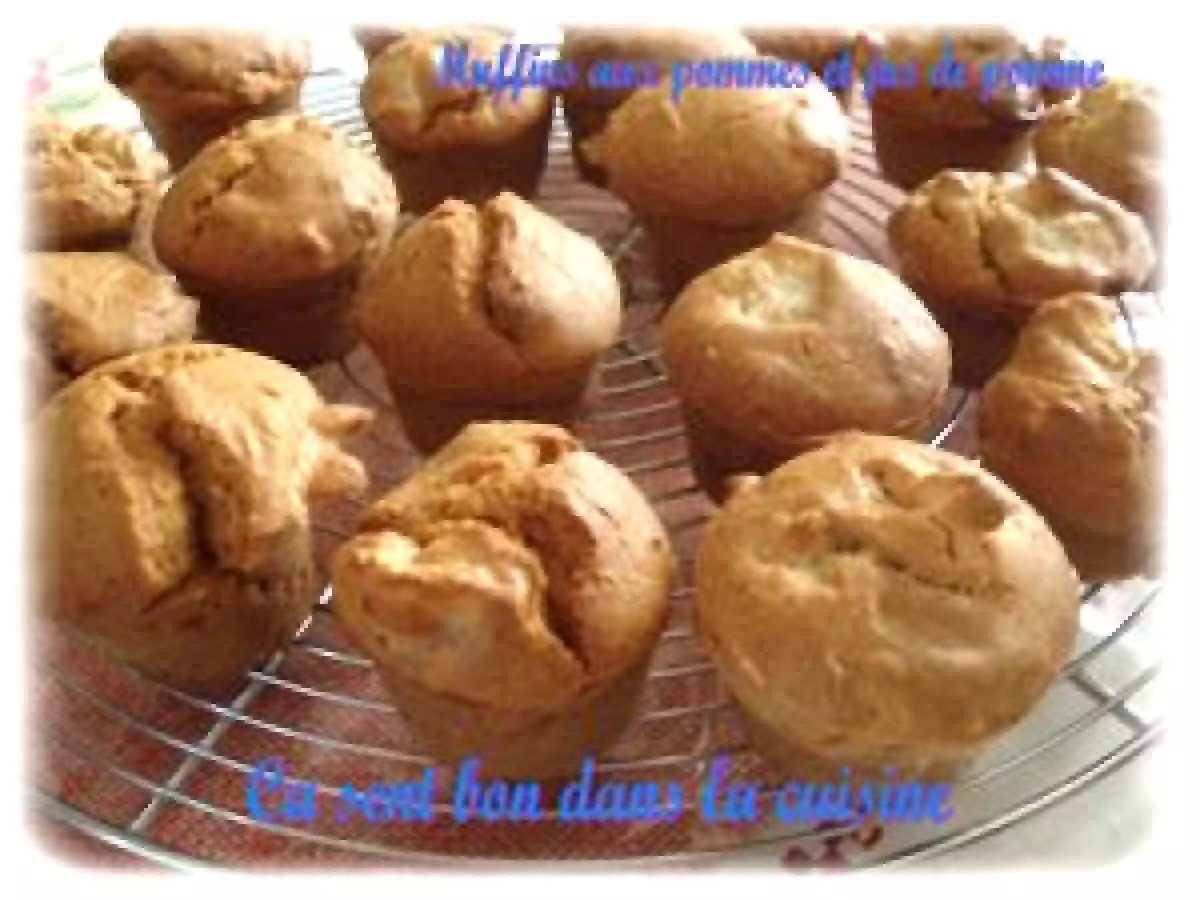Muffins aux pommes et jus de pomme