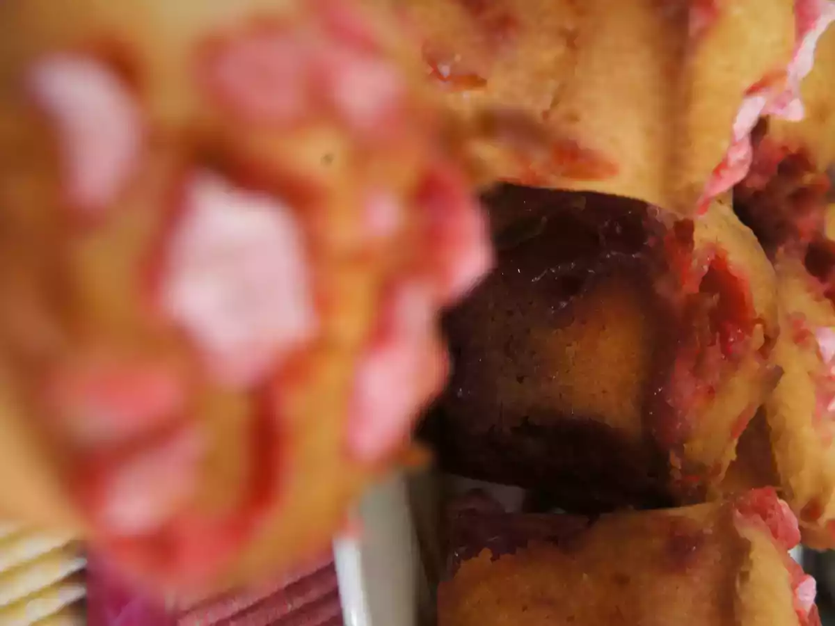 Muffins aux pralines roses - photo 2